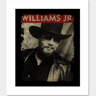 TEXTURE ART- Hank Williams Jr. - RETRO STYLE 2 Posters and Art